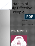 8 Habits of Highly Effective People: Abdul Haseeb Ejaz