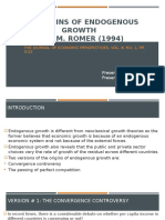 Endogenous Growth Theory