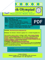 Math Olympiad Club Description