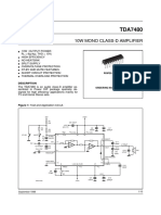 Tda7480 Class D Amp