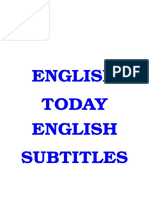 English Today 25 DVDies English Subtitles