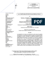 La Comptabilité Peut-Elle Dire Le Vrai ?