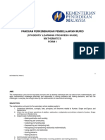 Panduan Perkembangan Pembelajaran Murid: (Students' Learning Progress Guide) Mathematics Form 1