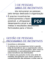 Gestão de Pessoas - Programas de Incentivos