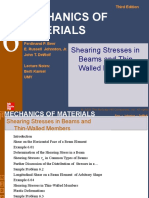 Mechanics of Materials: Shearing Stresses in Beams and Thin-Walled Members