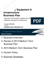 Mitsubishi Heavy Equipment Machinery, Equipment and InfrastructureBusiness Plan