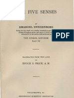 Em Swedenborg The FIVE SENSES Being Part Three of The Animal Kingdom 1744 Enoch S Price Swedenborg Scientific Association 1914