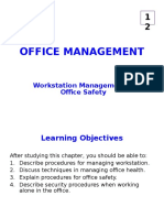 12 - Workstation MGMT & Office Safety (S)