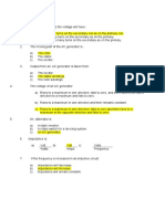 Electrics Revision Questions