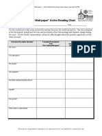 Charlotte Perkins Gilman's The Yellow Wallpaper - The New Woman - Active Reading Chart PDF