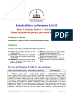 Estudio Biblico de Romanos 6 15-23