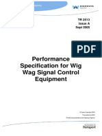 Performance Specification For Wig Wag Signal Control Equipment