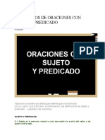 50 Ejemplos de Oraciones Con Sujeto y Predicado