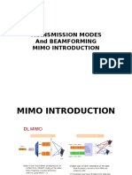 Transmission Modes and Beamforming