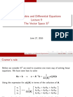 Linear Algebra and Differential Equations The Vector Space R