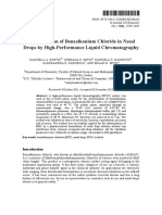 Determination of Benzalkonium Chloride in Nasal Drops by High-Performance Liquid Chromatography