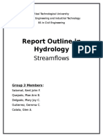 Outline Report in Hydrology