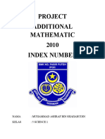 Project Add Math 2010 Index Number