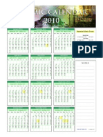 Islamic Calendar 2010