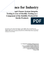 Container and Closure System Integrity