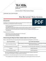 IVT Network - API Pharmaceutical Water Systems Part I - Water System Design - 2014-06-13