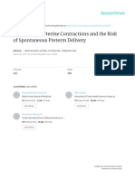 Frequency of Uterine Contractions and The Risk of Spontaneous Preterm Delivery