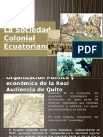 La Sociedad Colonial Ecuatoriana