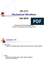 Mechanical Vibrations: Fall 2016