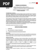 Especificaciones Técnicas Agencia Puno Centro