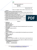 Sample Paper-03 (2016-17) Economics Class - XII Time Allowed: 3 Hours Maximum Marks: 100 General Instructions