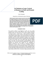 Acoustic Emission As Large Cracked Foundation Response On Static and Dynamic Loading