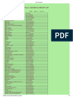 Tally Group Lists