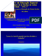 APRESENTAÇÃO - Agrupamento de Escolas Quinta de Marrocos - Escola de Referência para A Educação Do Ensino Bilingue de Alunos Surdos