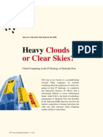 Heavy Clouds or Clear Skies? An Interview On Cloud Computing Strategy (Detecon Management Report)