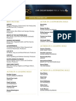 Nominees 2013 Oscars PDF