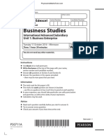 October 2016 (IAL) QP - Unit 1 Edexcel Business Studies