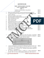 Question Bank With Year - Finite Element Analysis