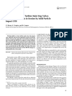 Improvement of The Turbine Main Stop Valves With Flow Simulation in Erosion by Solid Particle Impact CFD