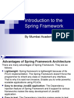 Introduction To The Spring Framework: by Mumbai Academics