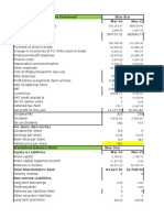 Standalone Profit and Loss Statement Blue Star Mar-16 Mar-15