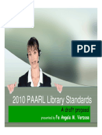 2010 PAARL Library Standards: A Draft Proposal