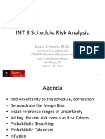 Schedule Risk Analysis