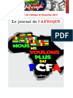 Le Journal de L'afrique N°28: Les Derniers Jours Du Franc CFA