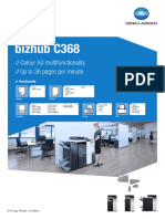 Bizhub C368 Machine Brochure