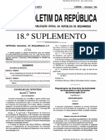 Decreto 94 2013 - Regulamento Do Exercício Da Actividade de Empreiteiro e de Consultor de Construção Civil em Moçambique