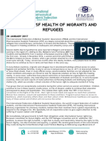 IFMSA and IPSF Health of Migrants and Refugees