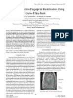 A Novel Approach To Fingerprint Identification Using Gabor Filter-Bank