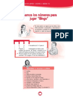 16 Sesion10 - Matematica - 2do Usamos Los Números para Jugar "Bingo" ROSA