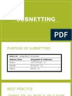 Chaper 5 - Subnetting