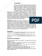 Sociologia Das Organizacoes PDF